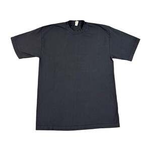 Los Angeles Apparel Black Blank Short Sleeve 100% Cotton Tshirt Size Medium